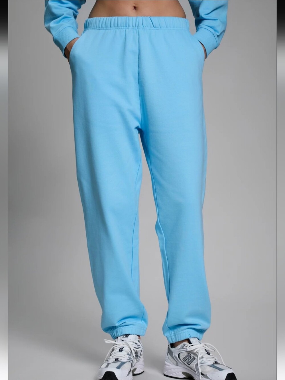 Year of Ours x FFF Sky Blue Oversized Cotton Joggers XS/S NWT